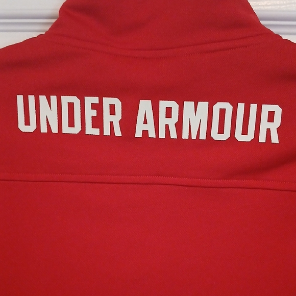 Under Armour Kids Red and Black Performance Jacket - Picture 4 of 6